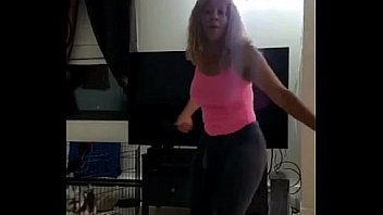 My Mom shaking her fat ass